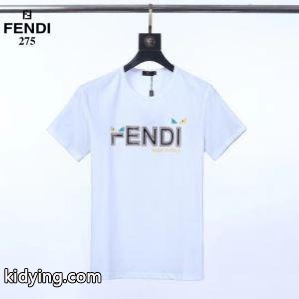 3色可選 半袖Tシャツ 春夏らしくて軽やかにする フェンディ 大胆なトレンド感を楽しむ FENDI_フェンディ FENDI_ブランド コピー 激安(日本最大級)-1