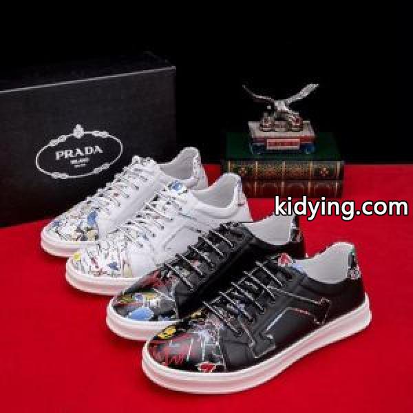 2019夏ファション新品 今季トレンドの限定アイテム オシャレ上級者に PRADA プラダ カジュアルシューズ 2色可選_スニーカー、靴_メンズファッション_スーパーコピーブランド激安通販 専門店-0