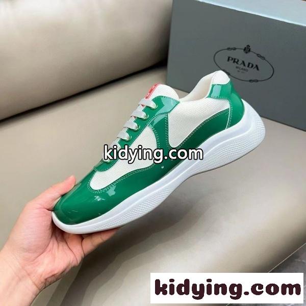 PRADA コピー プラダ コピー パテントレザースニーカー ローカット 洗練シルエット 軽快フィット-2