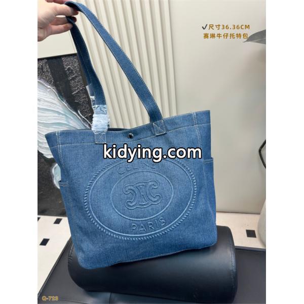 ☆2025最新☆CELINE セリーヌトートバッグ スーパーコピーデニム素材人気大容量36*36CM-2