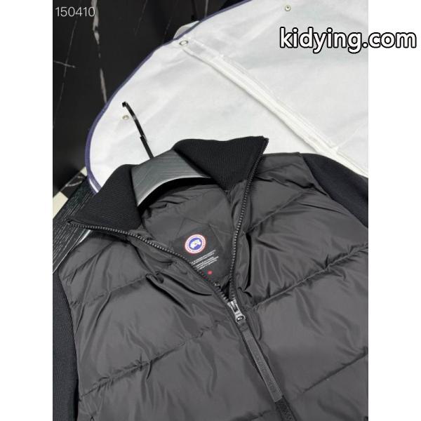 2025秋冬 ネイビー都会モダン ニットダウンジャケット 偽物 カナダグース Canada Goose-3