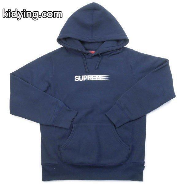 シュプリーム SUPREME 16SS Motion Logo Hooded Sweatshirt モーションロゴプリントパーカー 紺 販売 通販-0