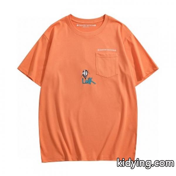 CHROME HEARTS MATTYBOY クロムハーツ コピー 通販 Tシャツ 半袖 オレンジ 魅力的コーデスタイル-0