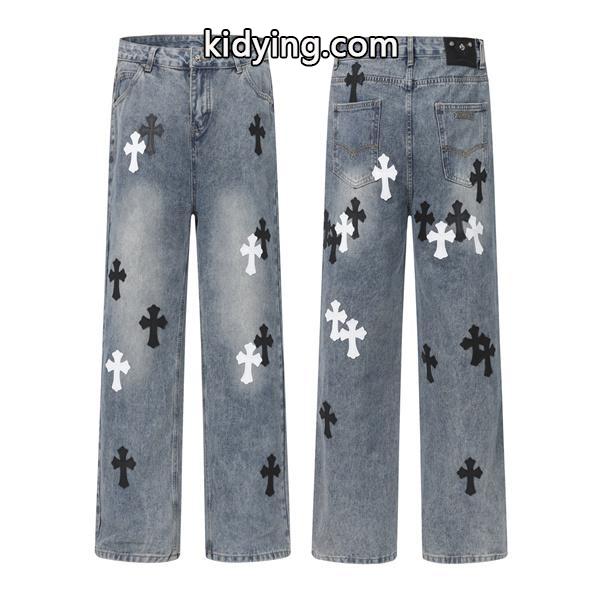 定番人気 オールオーバークロス 万能 デニムパンツ クロムハーツ Chrome Hearts コピー-0