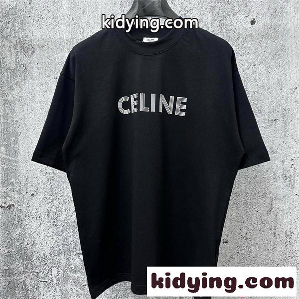 CELINE セリーヌ コピー 注目新作 半袖Tシャツ オーバーサイズ ストリート おすすめ 定番-0