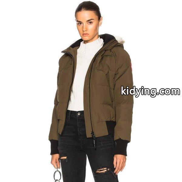 カナダグース レディース ブルゾン アウター Savona Bomber With Coyote Fur Military Green :hs-cgoowo28-37e:フェルマート fermart 1号店 - 通販ショッピング-0