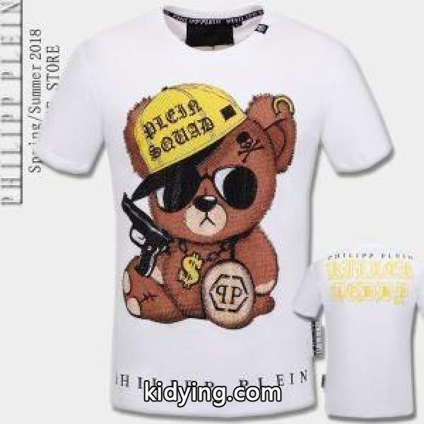 PHILIPP PLEIN Tシャツ\半袖2色可選2018春夏新作フィリッププレインクールビズ_フィリッププレイン PHILIPP PLEIN_ブランド コピー 激安(日本最大級)-0