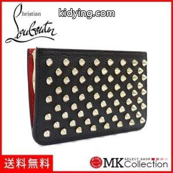 クリスチャン ルブタン コインケース レディース CHRISTIAN LOUBOUTIN coin purse 小銭入れ 3185118 CM6S BLACK/GP :3185118-cm6s-black-gp:MK collection - 通販ショッピング-0