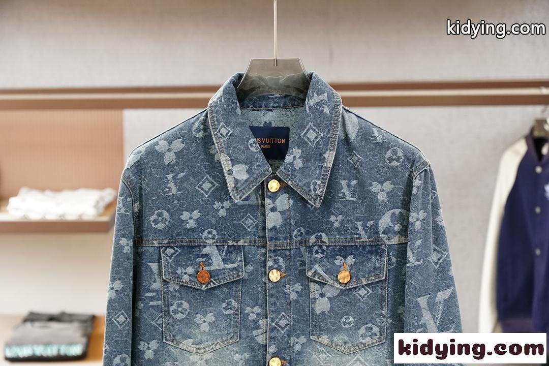 ルイヴィトン スーパーコピー デニムジャケット メンズ クラシックシルエット 秋冬対応 重厚感 LOUIS VUITTON-1