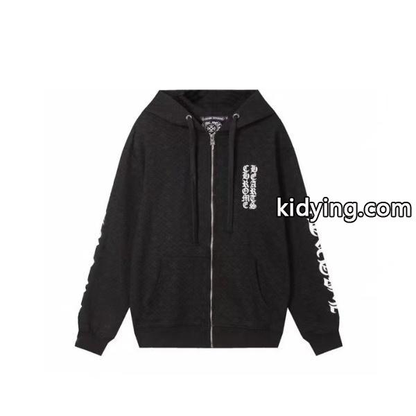 CHROME HEARTS スーパーコピー パーカー 上品 ホースシュー ロゴ ストリート ホワイト クロムハーツ-1