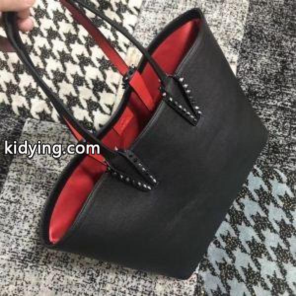 日本未上陸CABATAトートバッグコピーレディースChristian Louboutinクリスチャンルブタン本革ブラックバッグ激安-0