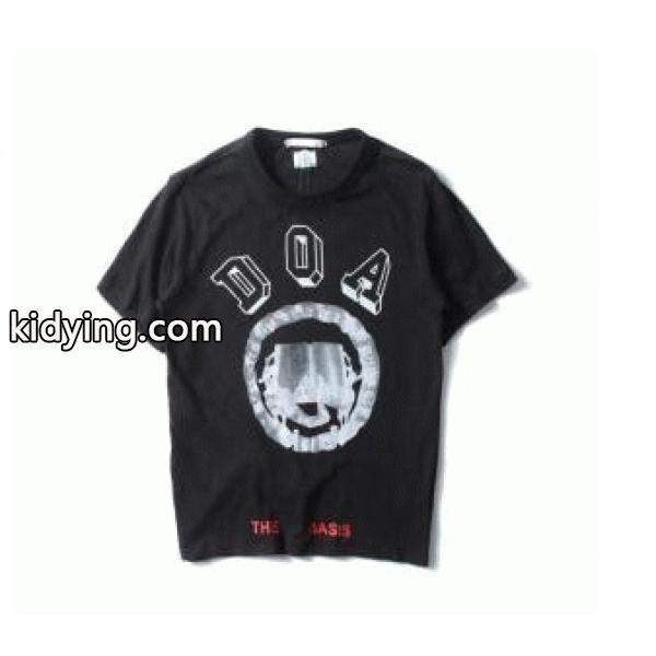 オフホワイト OFF-WHITE ロゴ スーパーコピー ラウンドネック 半袖Tシャツ 男性用 定番人気-0