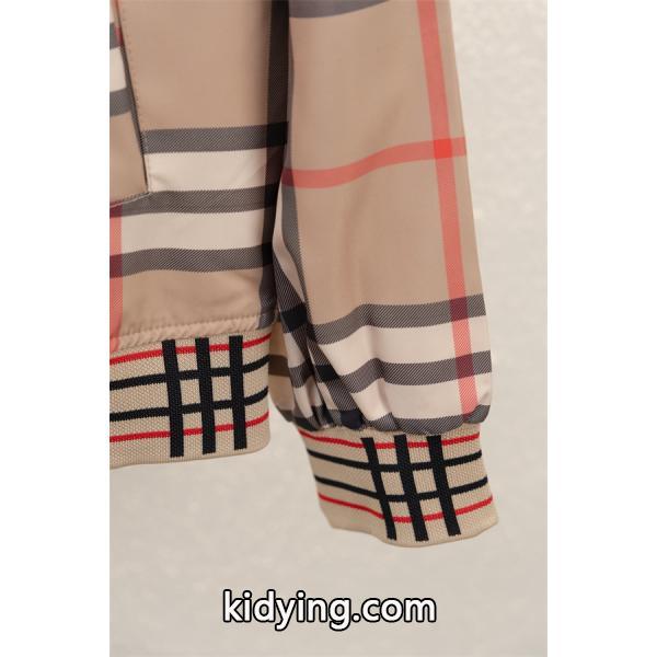 Burberry カーキ格子柄 秋冬注目 バーバリー コピー ブルマン ジャケット シグネチャーデザイン-3