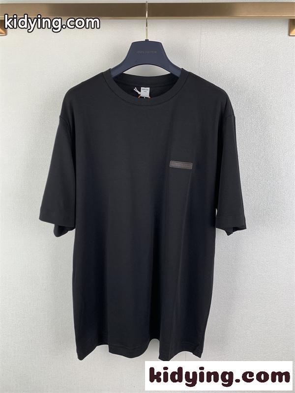 ワンポイントロゴ レザーテイストディテール ミニマルモード BERLUTI ベルルッティ コピー 半袖Tシャツ 旬ア-1