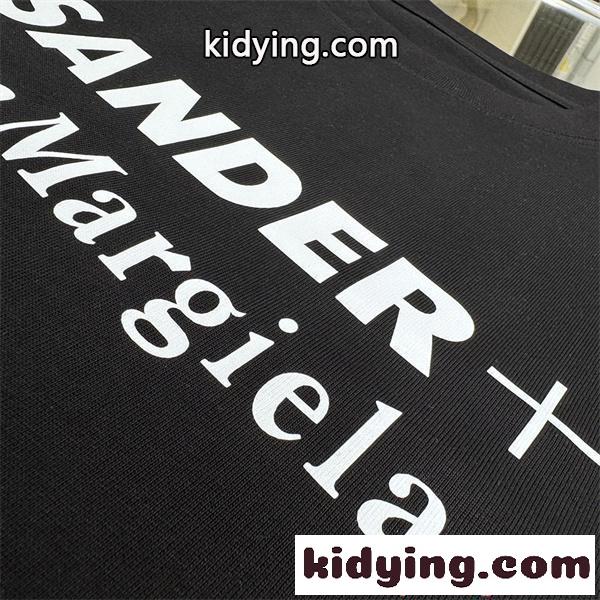 期間限定 ダブルロゴ ジルサンダー Tシャツ ホワイト 半袖 コントラストプリント Maison Margiela*JIL SANDER コピー-5