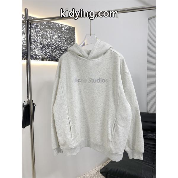 ACNE STUDIOS アクネ ストゥディオズ コピー シンプル ブラック ロゴ パーカー カジュアル-3