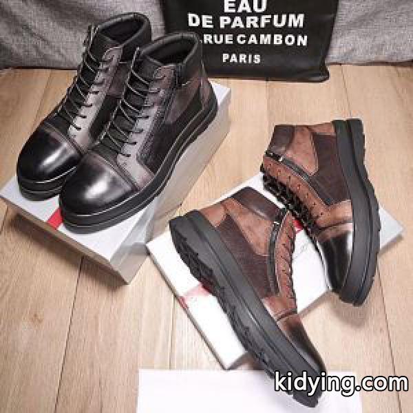 大人気再登場ハイトップシューズ 2色可選 2017秋冬季超人気プラダ PRADA_スニーカー、靴_メンズファッション_スーパーコピーブランド激安通販 専門店-0