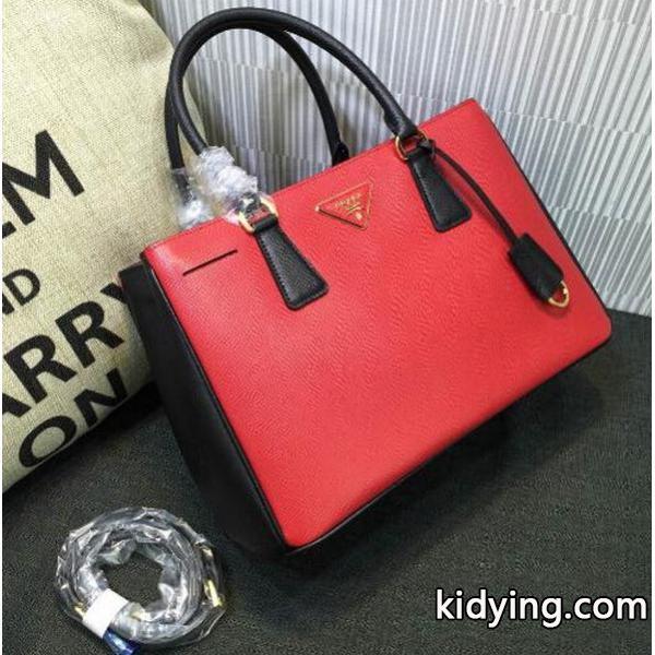 PRADA プラダ トートバッグ レディース用、レア度が高い ブラック×オレンジ_プラダ レディースバッグ_バッグ レディース_スーパーコピーブランド激安通販 専門店-0