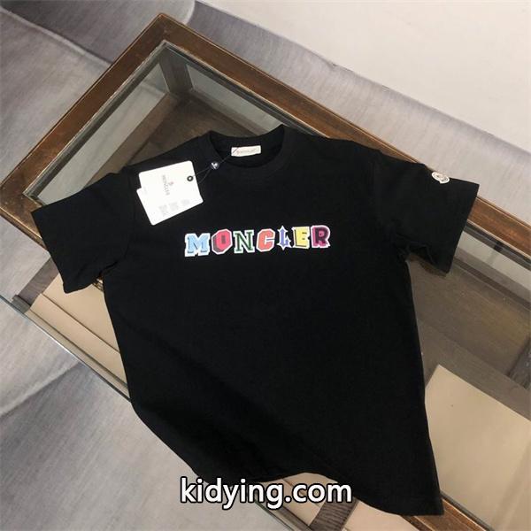 Moncler&即発&ワッペン襟元リブ編みTシャツ&モンクレール スーパーコピー激安ゆったりシルエット-0