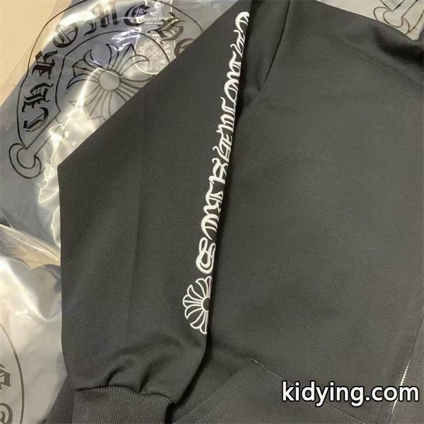 人気上昇中【Chrome Hearts】Vertical Logo Fleece Zip-Up Hoodieクロムハーツジップアップコピー-6