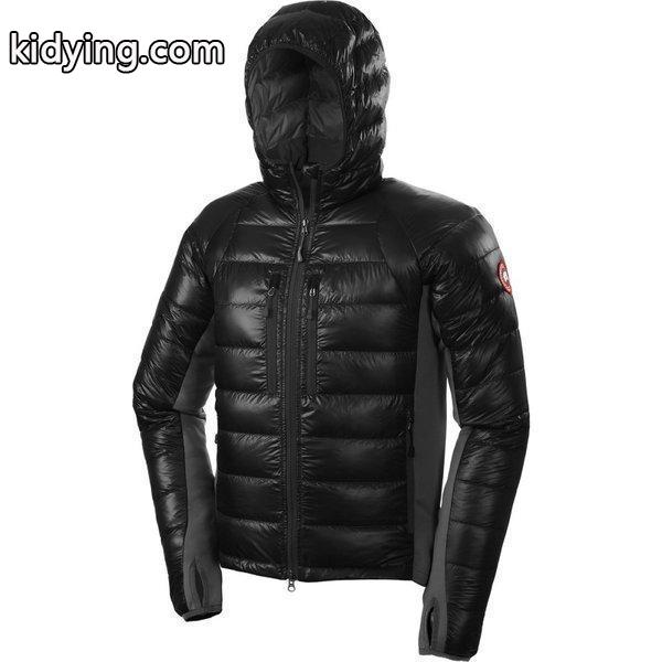 カナダグース メンズ ダウンジャケット アウター Hybridge Lite Hooded Down Jackets Black/Graphite :od2-cdg3416-bla:フェルマート fermart 3号店 - 通販ショッピング-0