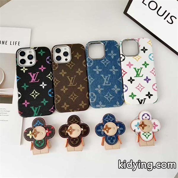 ルイヴィトンLV激安ソフトケース磁吸単体ケースサンフラワー磁吸スタンド付きiPhone用-4