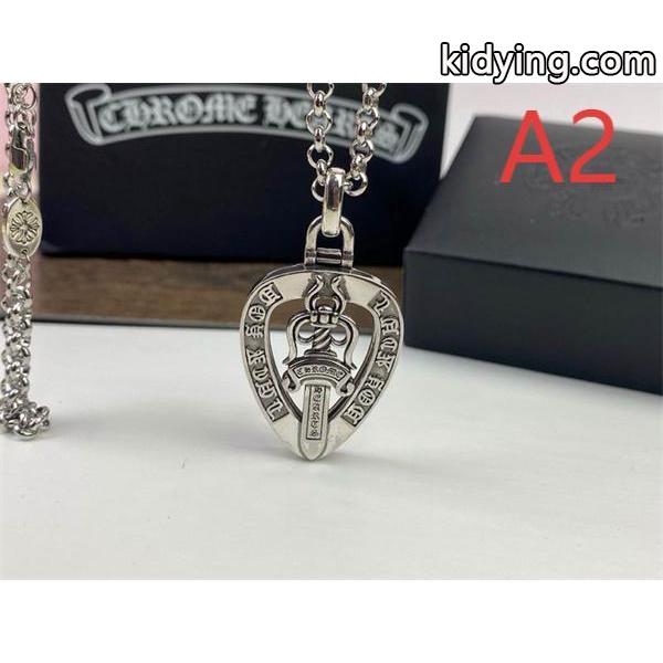 クロムハーツ コピー 精緻 高級 ネックレス クロスドッグタグ ペンダント CHROME HEARTS-0