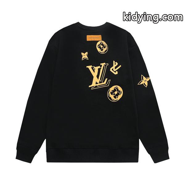 Louis Vuitton ルイ・ヴィトン 激安 ユニセックス ロンT スウェット 長袖 モノグラム ロゴプリント 秋冬 カップルコーデ 新作-0