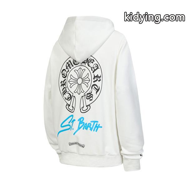 話題 ブラック × オレンジ 刺繍ロゴ 存在感抜群 2025秋冬トレンド クロムハーツ スーパーコピー Chrome Hearts パーカー-1