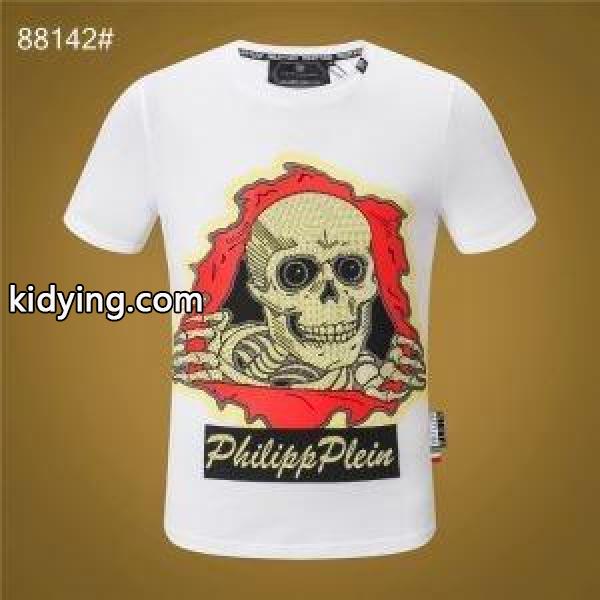 夏らしい季節感 Tシャツ/半袖 PHILIPP PLEIN 今流行りの最新コレクション 2色可選フィリッププレイン 2019SS_フィリッププレイン PHILIPP PLEIN_ブランド コピー 激安(日本最大級)-1