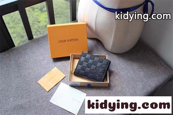 Louis Vuitton コピー ルイヴィトン 二つ折り財布 ダミエレザー ブラック コンパクトウォレット カード収納 メンズ財布 高級感 ミニ財布 薄型デザイン-5