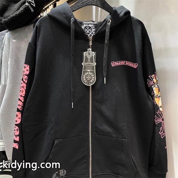 大胆グラフィック パーカー 厚手仕様 ストリート映え クロムハーツ Chrome Hearts コピー-0