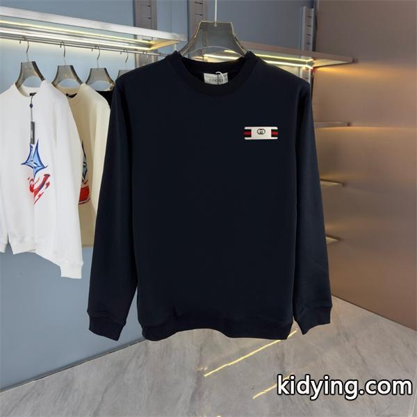 GUCCI スーパーコピー ストライプタグ モックネック スウェット パーカー モダン ブラック グッチ-0