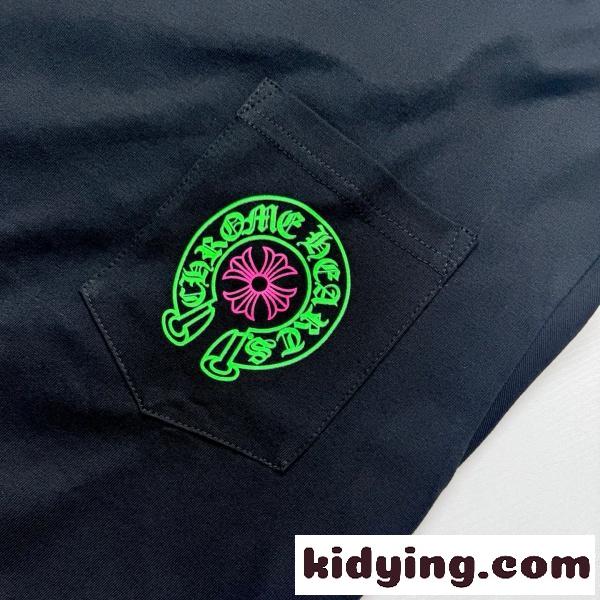 2026新作 Chrome Hearts N级品 クロムハーツ ロングTシャツ STAFFホースシュー ネオンプリント 長袖 カットソー 人気アイテム 男女兼用-8