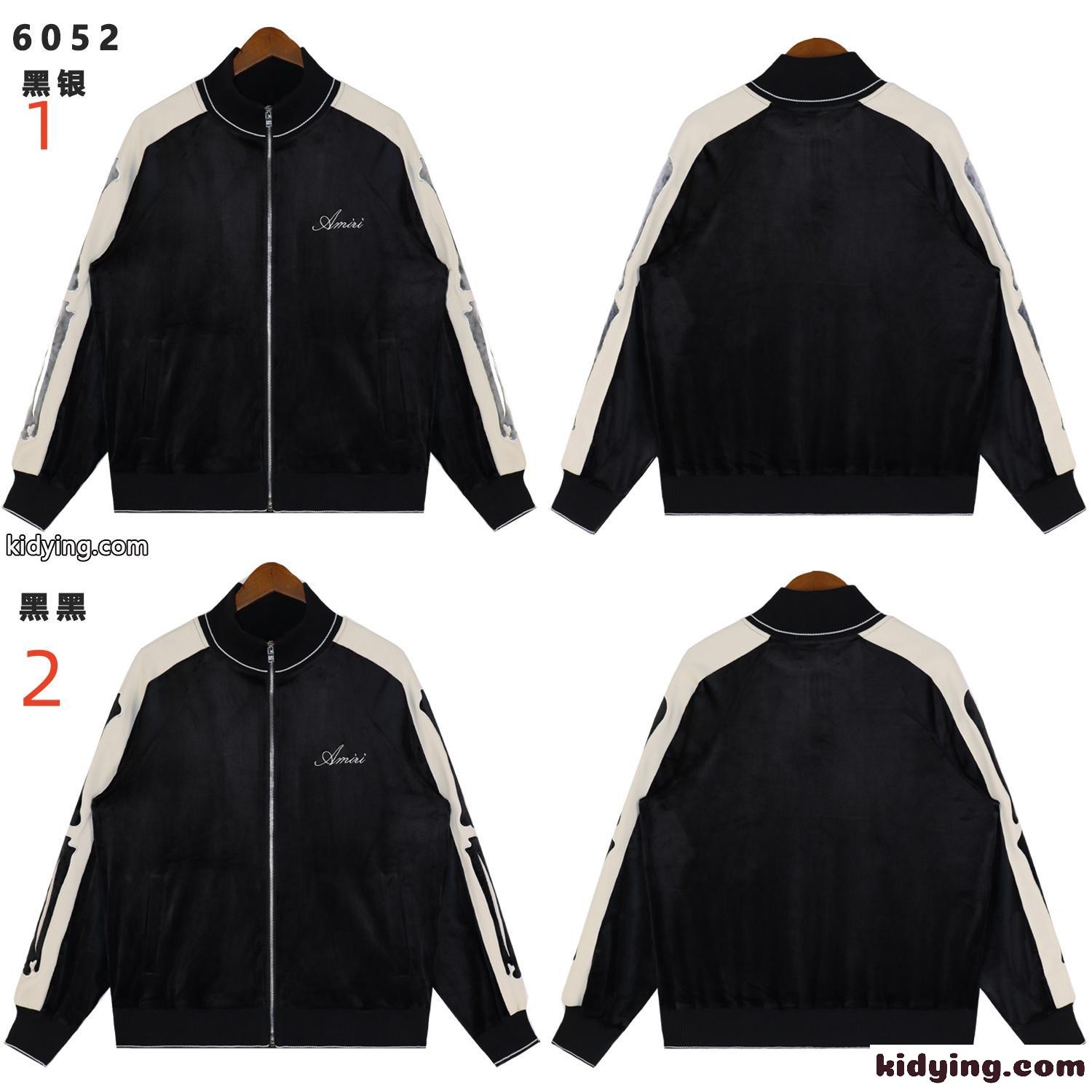 AMIRI アミリ セットアップ トラックジャケット パンツ ボーンデザイン 刺繍ロゴ ライン切替 ルーズシルエット ストリート-3