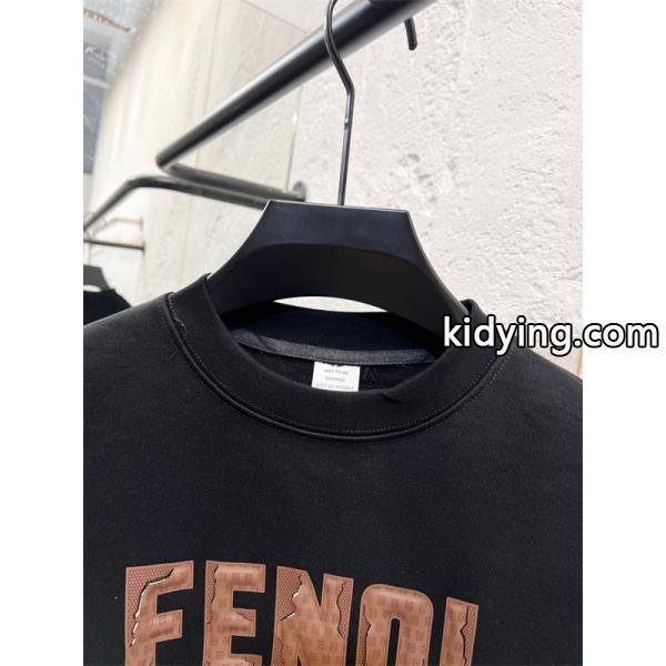 ロゴプリント FENDI フェンディ コピー トレーナー ゆったり 定番 2026新作-5