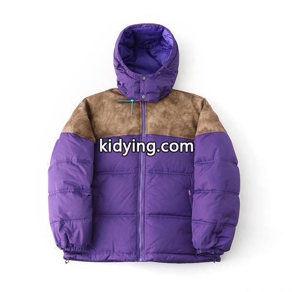 人気お洒落☆Supreme  25FW LEATHER YOKE PUFFER JACKETシュプリームダウンジャケットコピー 防寒性抜群-2