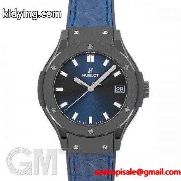 【2017年新作】ウブロ クラシックフュージョン セラミック ブルー 33mm 581CM7170LR HUBLOT 新品 レディース 腕時計 高品質で使いやすい腕時計-0