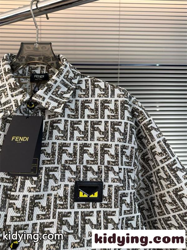 FF総柄デザイン ラグジュアリーコレクション リゾートスタイル FENDI フェンディ コピー 半袖シャツ ユニセックス-4