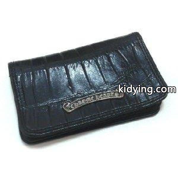CHROME HEARTS (クロムハーツ) croc leather card case / クロコレザー カードケース ブラック :CHROMEHEARTS-wallet012:American Outfitters - 通販ショッピング-0