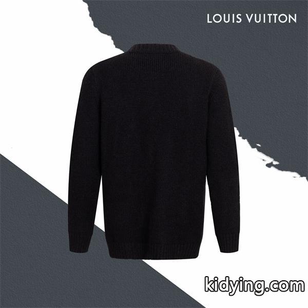 LOUIS VUITTON ルイヴィトン コピー 入手困難 カーディガン ブラック プレミアム品質 メンズ-1