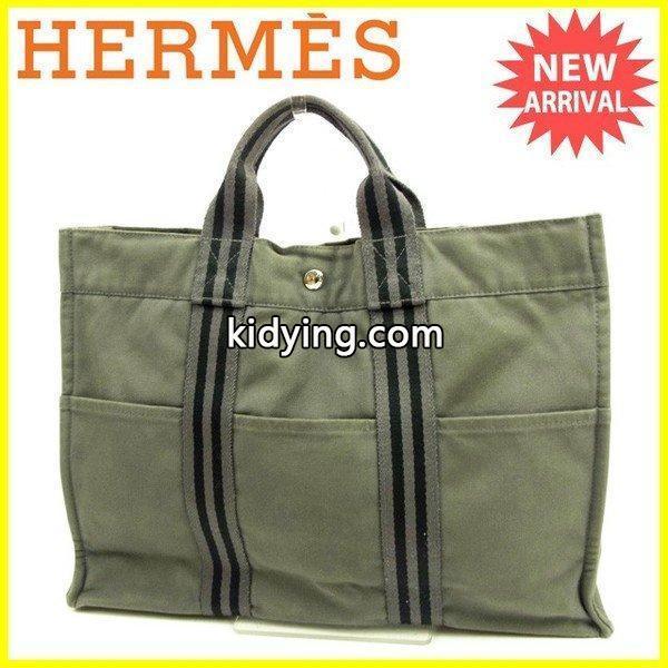 エルメス Hermes バッグ トートバッグ フールトゥ トートMM グレー ブラック レディース 中古 Bag :Y3653:BRAND DEPOT - 通販ショッピング-0