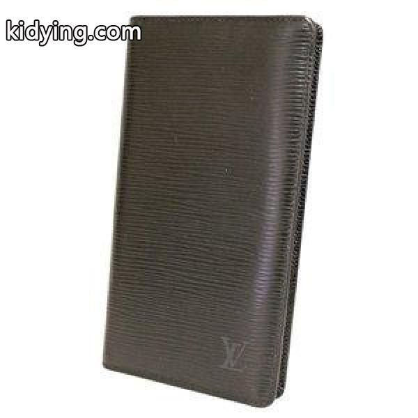 LOUIS VUITTON ルイヴィトン エピ ポルトカルトクレディ 二つ折り 札入れ ノワール ブラック M63212 メンズ 財布 エピ レザー 黒-0