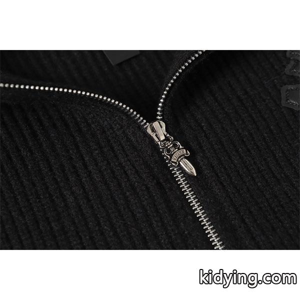注目 しっとり高級感 ブラック シックな 2025秋冬コーデ クロムハーツ スーパーコピー Chrome Hearts パーカー-4