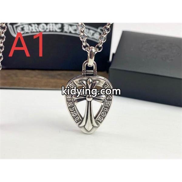 クロムハーツ コピー 精緻 高級 ネックレス クロスドッグタグ ペンダント CHROME HEARTS-1