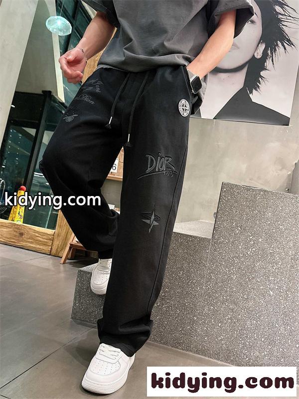 ディオール スーパーコピー DIOR ワイドシルエット スウェットパンツ メンズ リラックス 快適 2026新作-5