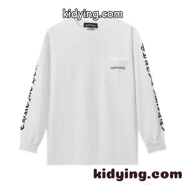 メンズ 長袖Tシャツ プリント 2026新作 存在感演出 人気 CHROME HEARTS クロムハーツ コピー-1