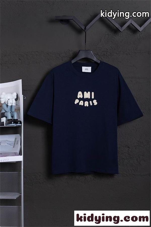 2026サマー新作 半袖AMI PARISアミ パリス tシャツコピー毎日着たい!柔らか純綿-3