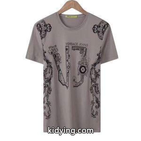 超目玉人気通販品VERSACEヴェルサーチTシャツコピーVERSACEお買い得新作メンズクルーネック半袖-4