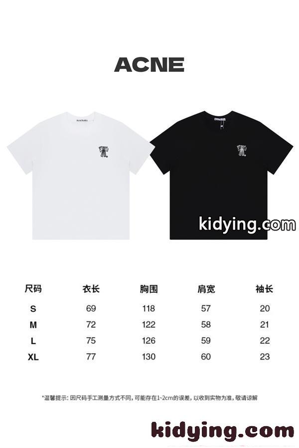 定番人気 モノトーン ACNE STUDIOS アクネ ストゥディオズ コピー ワンポイント 清潔感 上品 半袖Tシャツ-7